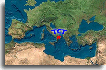 Mediterranean Map that point on Taranto
